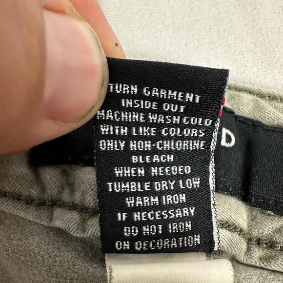 Torrid Denim Womens Size 22 Khaki Pants Embroidered Trim Casual - Picture 8 of 9